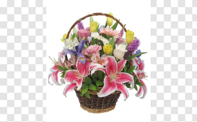 Arena Flowers Floristry Basket Birthday - Flowering Plant - Footpath Among Transparent PNG