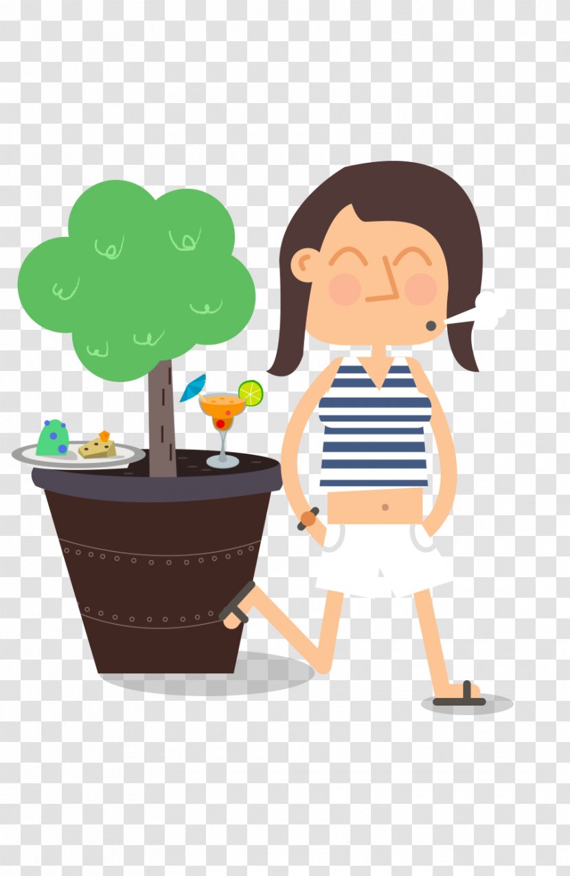 Human Behavior Cartoon - Food - Design Transparent PNG