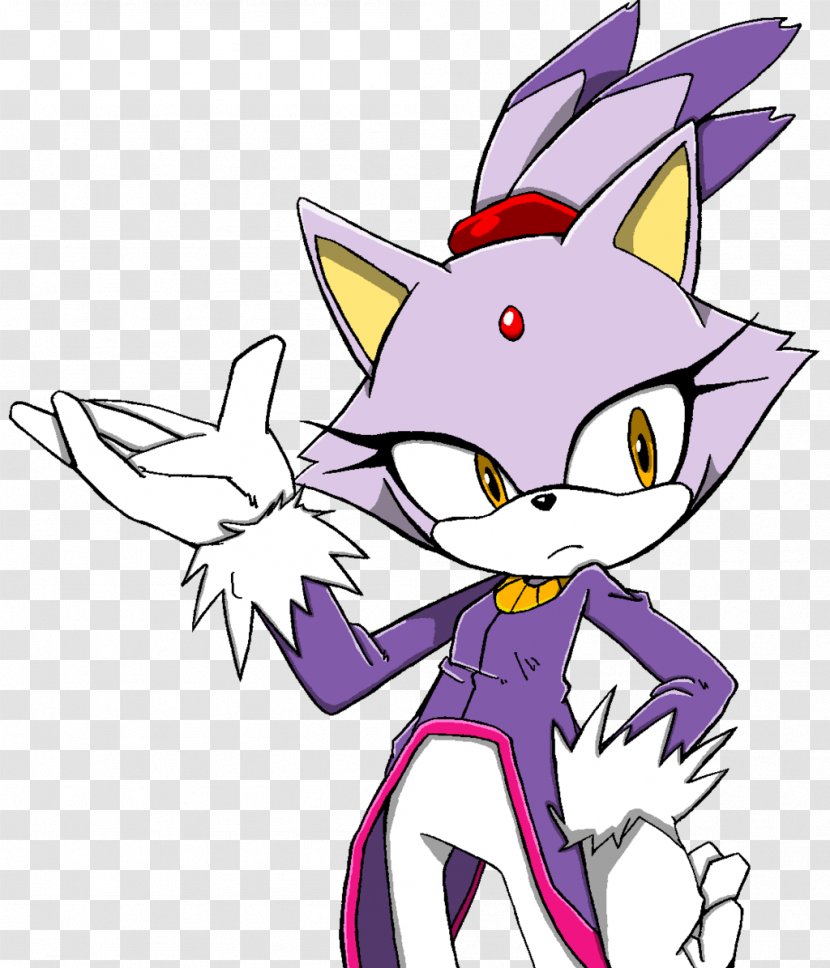 Sonic The Hedgehog Shadow Runners Blaze Cat Whiskers - Violet - Wedgie Transparent PNG