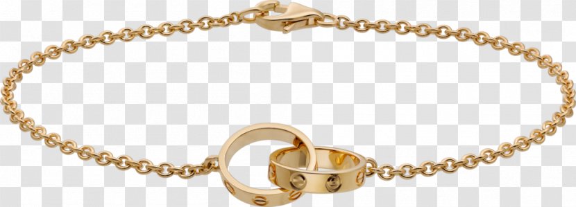 Love Bracelet Cartier Colored Gold - GOLD BRACELET Transparent PNG
