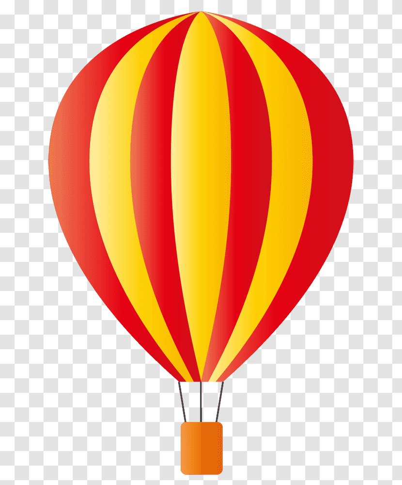 Hot Air Balloon Illustration Polka Dot Drawing - Motif - Red Transparent PNG