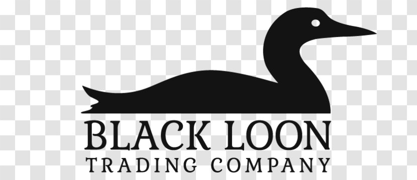 Duck Goose Logo Loons Beak - Black And White Transparent PNG