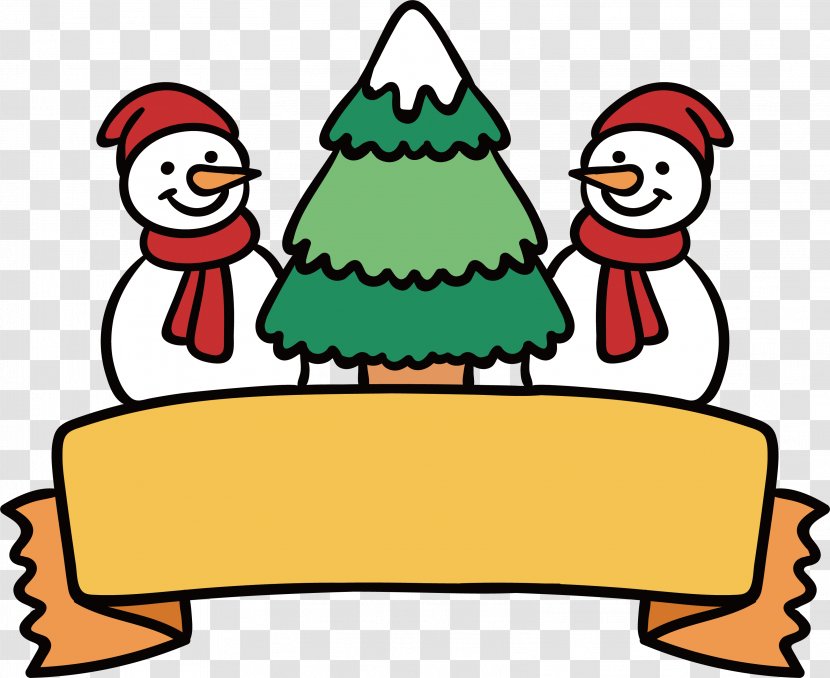 Christmas Snowman Clip Art - Beak - Pine Poster Transparent PNG