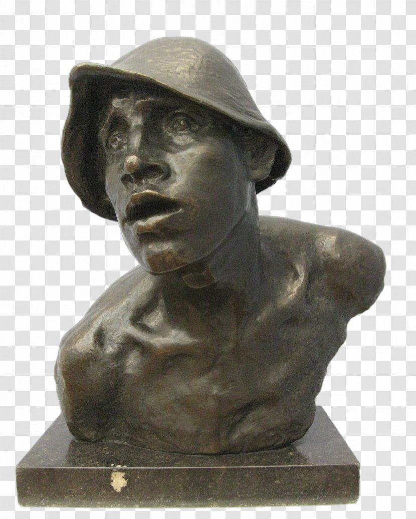 Bronze Sculpture Artist Bust - Work Of Art Transparent PNG