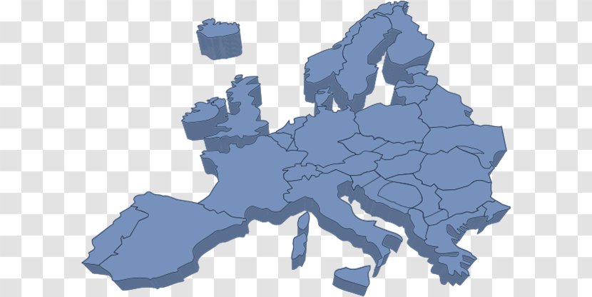 European Union Blank Map - Europe - Europa Transparent PNG