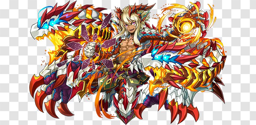 Puzzle & Dragons Dragon Cross Typhon 黒竜 - Frame - And Transparent PNG