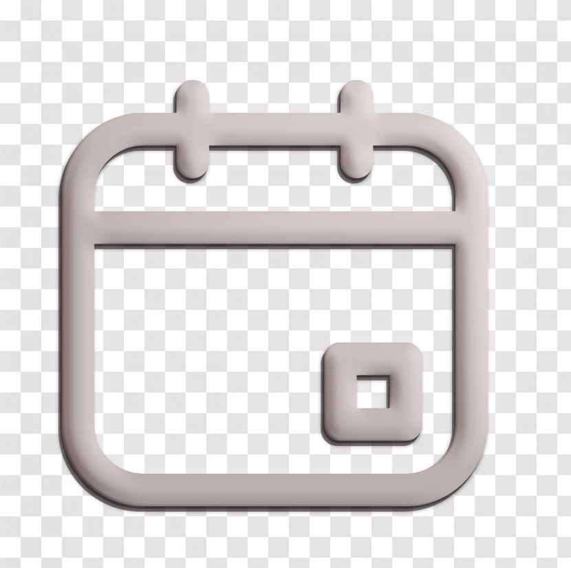 Calendar Icon Date Day - Rectangle - Symbol Metal Transparent PNG