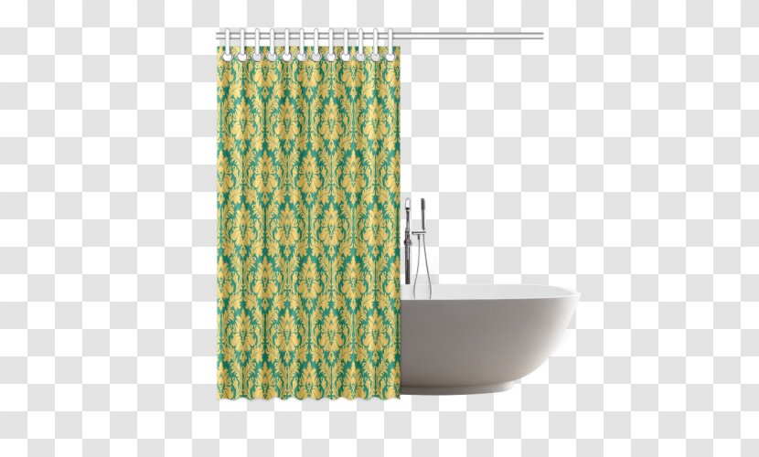 Curtain Textile Shower Beach Pattern - Waterproofing Transparent PNG