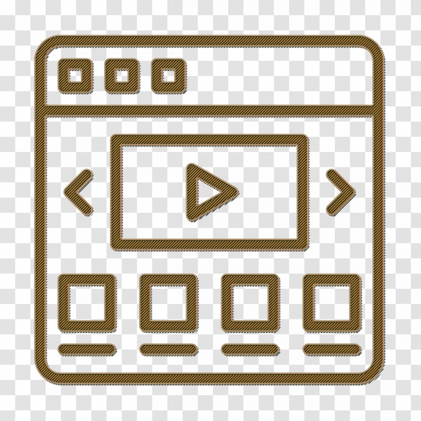 User Interface Vol 3 Icon Carousel Icon Video Web Icon Transparent PNG