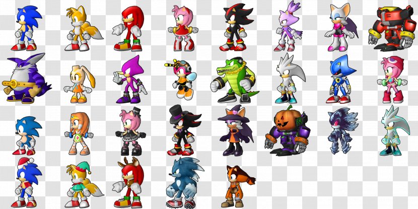 Sonic Runners The Hedgehog Knuckles' Chaotix Colors & Sega All-Stars Racing - Mighty Armadillo - Shadow Transparent PNG