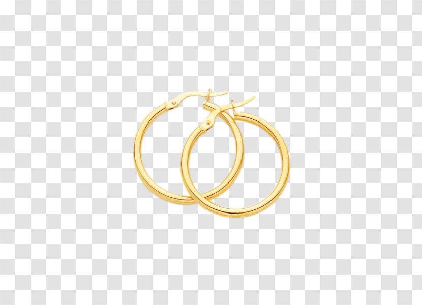 Earring Body Jewellery Bangle - Gold Hoop Transparent PNG
