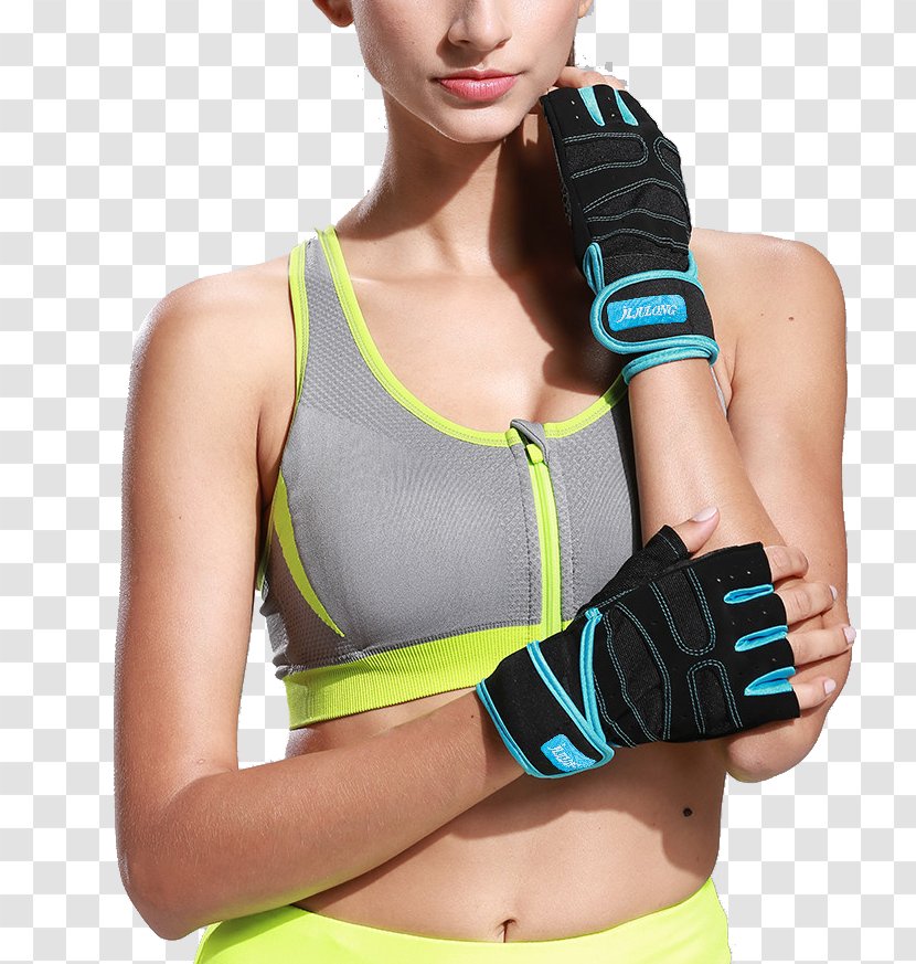 Physical Exercise Finger Bodybuilding Fitness Centre Dumbbell - Silhouette - Female Health Sports Material Transparent PNG
