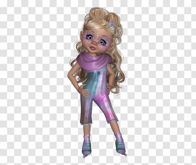 Barbie Figurine Purple Toddler Character - Amber Transparent PNG
