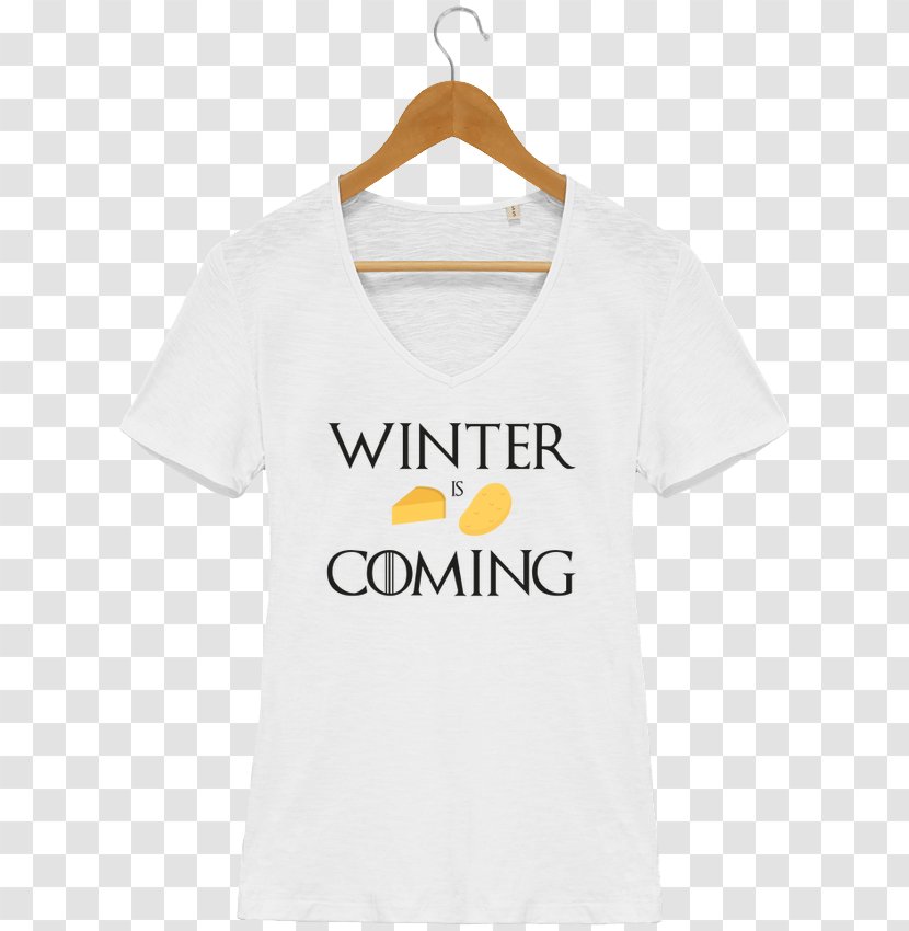 T-shirt Sleeve Woman Collar - Active Shirt - Winter Is Coming Transparent PNG