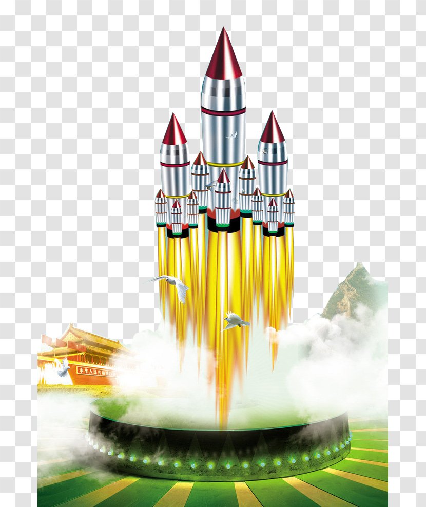 Rocket Launch Fire Flame - Skyrocket Transparent PNG