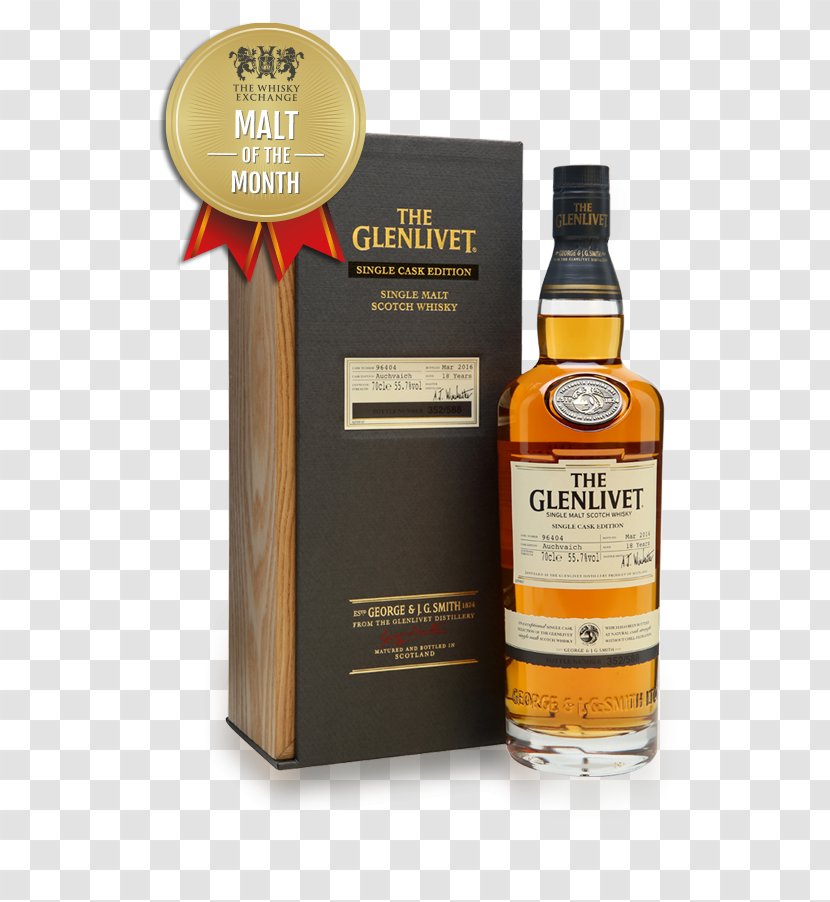 Tennessee Whiskey The Glenlivet Distillery Single Malt Whisky Scotch - Speyside - 18 Years Old Transparent PNG