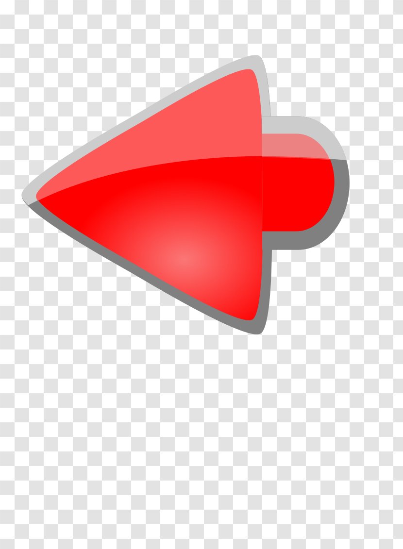 Pointer Arrow Animation Clip Art - Red Transparent PNG