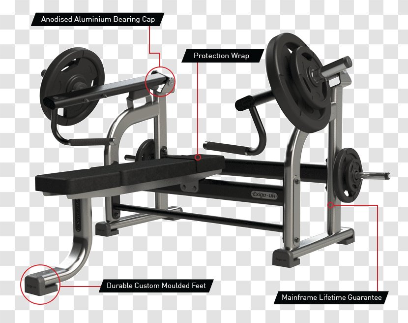 Bench Press Fitness Centre Weight Machine Plate - Exercise - Dumbbell Transparent PNG