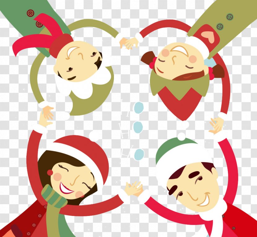 Illustration - Christmas - Happy Family Background Transparent PNG