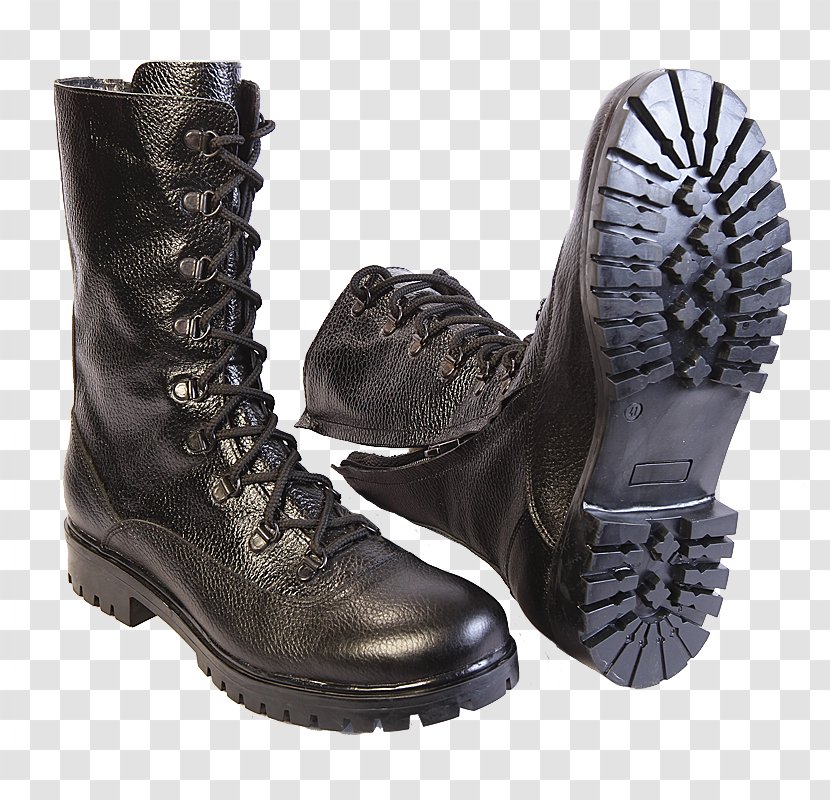 Combat Boot Dress Leather Footwear Zipper - Walking Shoe Transparent PNG