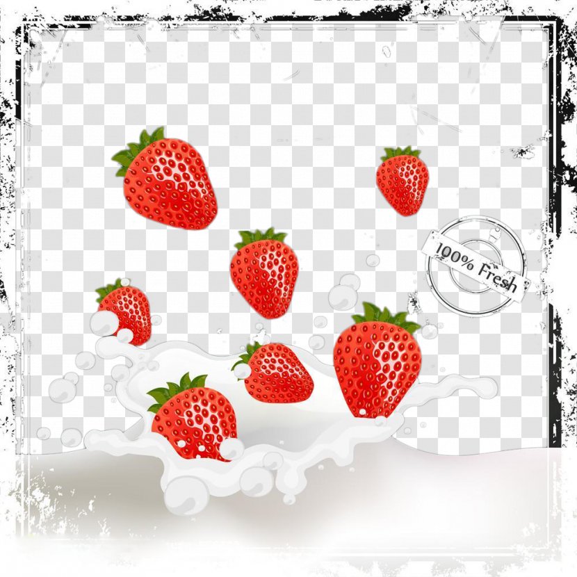 Strawberry Milk Aedmaasikas - Cow S - Dynamic Transparent PNG