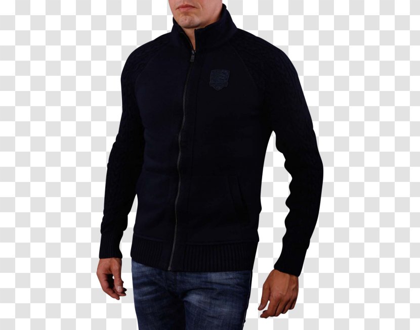 T-shirt Sleeve Jacket Clothing Sweater - Jersey - Black Denim Transparent PNG