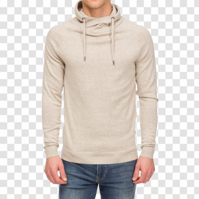 Hoodie Sweater Jumper Clothing Zipper - Beige Transparent PNG