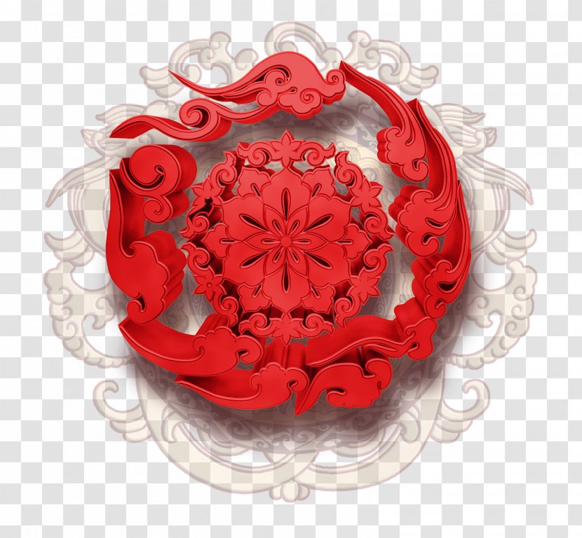 Chinese New Year Zodiac - Red Clouds Transparent PNG