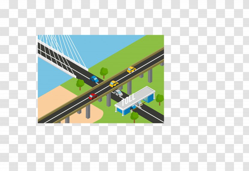 Toll Road House Controlled-access Highway - Gratis - Bridge Transparent PNG