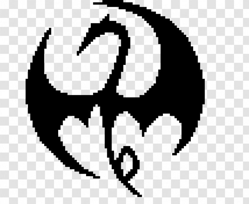 Pixel Art Clip - Emblem - Iron Fist Logo Transparent PNG