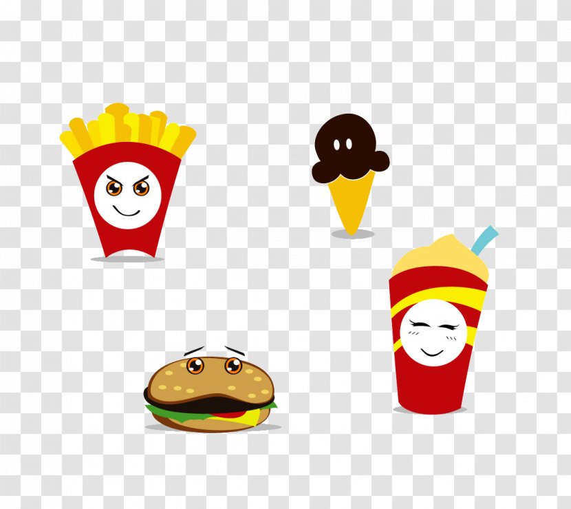 Soft Drink Fast Food Hamburger French Fries Cuisine - Yellow - Burger Transparent PNG