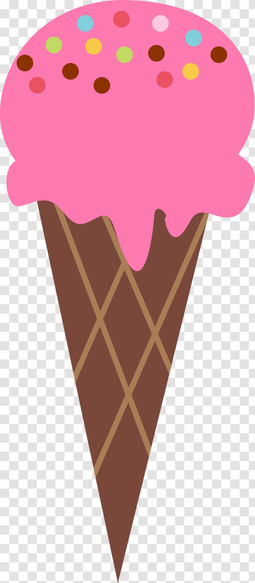 Ice Cream - Dairy - Chocolate Cone Transparent PNG