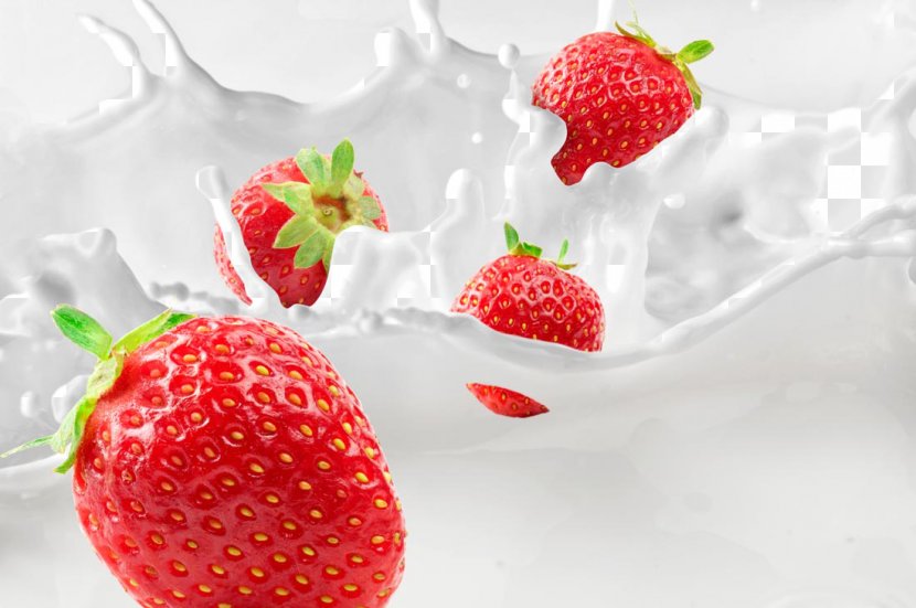 Milkshake Cream Strawberry Pie - Superfood - Creative Transparent PNG