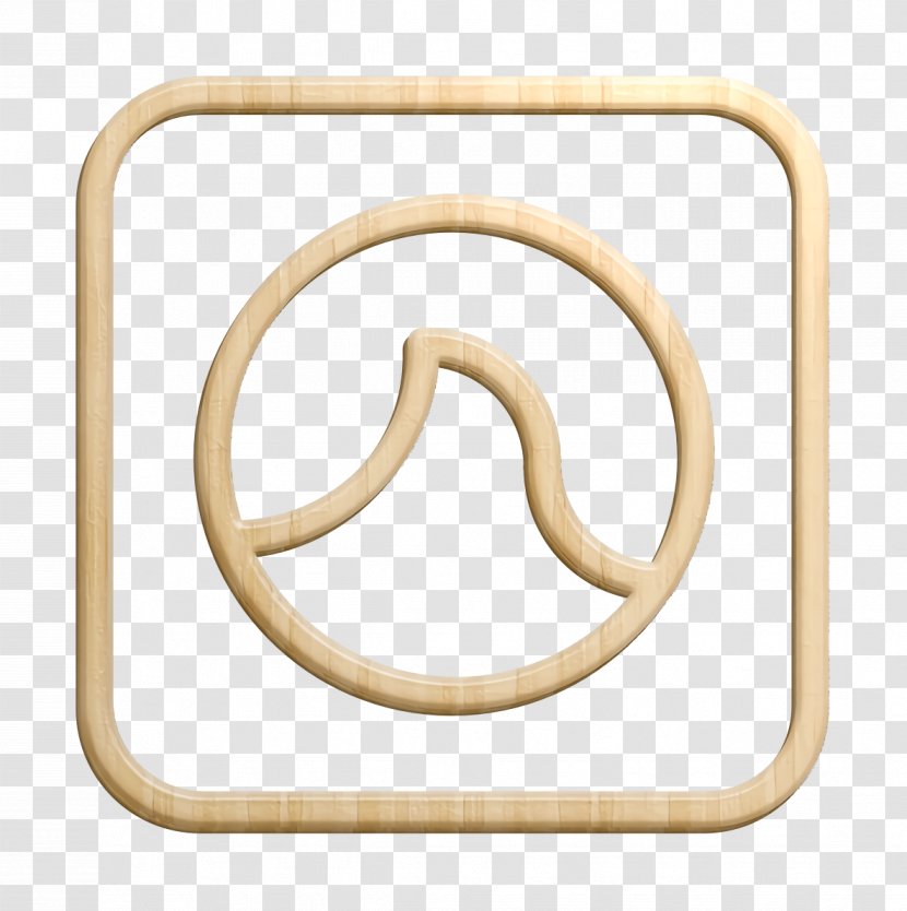 Grooveshark Icon Media Network - Brass - Metal Rectangle Transparent PNG