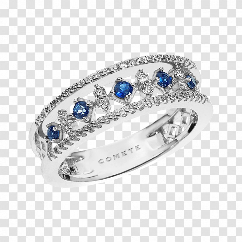 Sapphire Croatto Oro Di Annarita Ring Jewellery Silver - Gemstone Transparent PNG