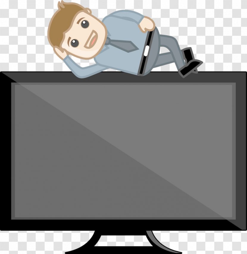 LCD Television Liquid-crystal Display - Cartoon - TV Screen Transparent PNG