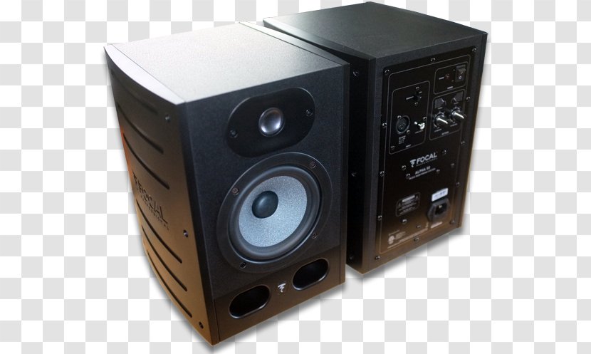 Computer Speakers Digital Audio Studio Monitor Loudspeaker Sound - Speaker - Microphone Transparent PNG