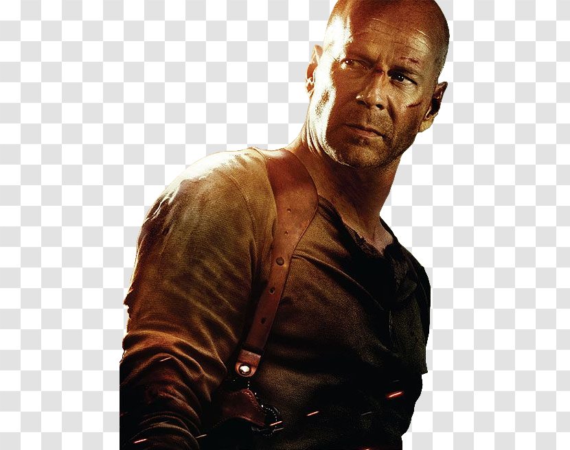 Bruce Willis Live Free Or Die Hard John McClane Film - Silhouette - Actor Transparent PNG