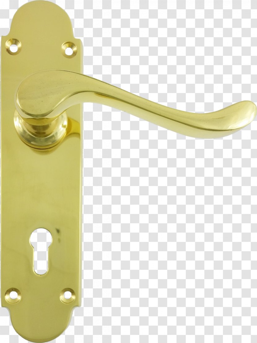 Brass Door Handle Lock - Hardware - Sash Transparent PNG