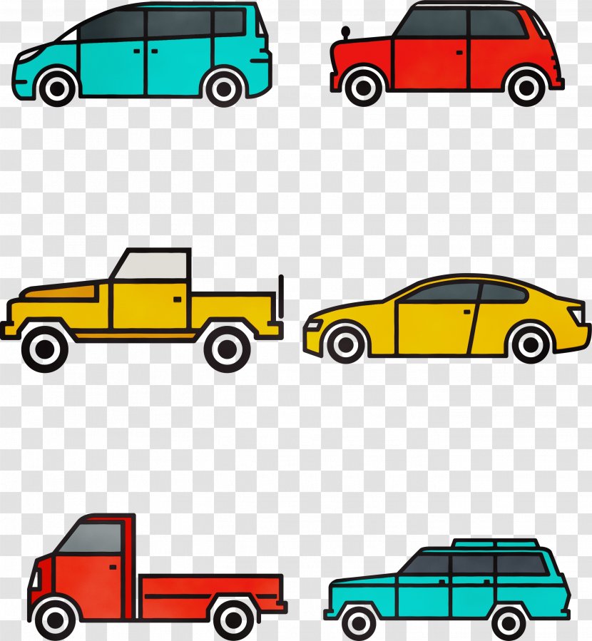 Land Vehicle Car Transport Yellow - Model Transparent PNG