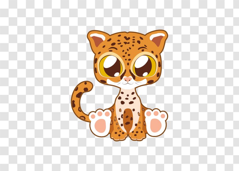 Leopard Tiger Jaguar Vector Graphics Illustration - Small To Medium Sized Cats Transparent PNG