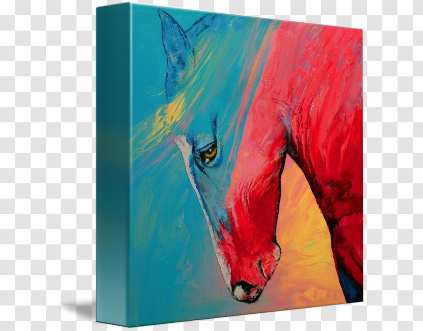 Painting Art Acrylic Paint Canvas Print - Painted Horse Transparent PNG