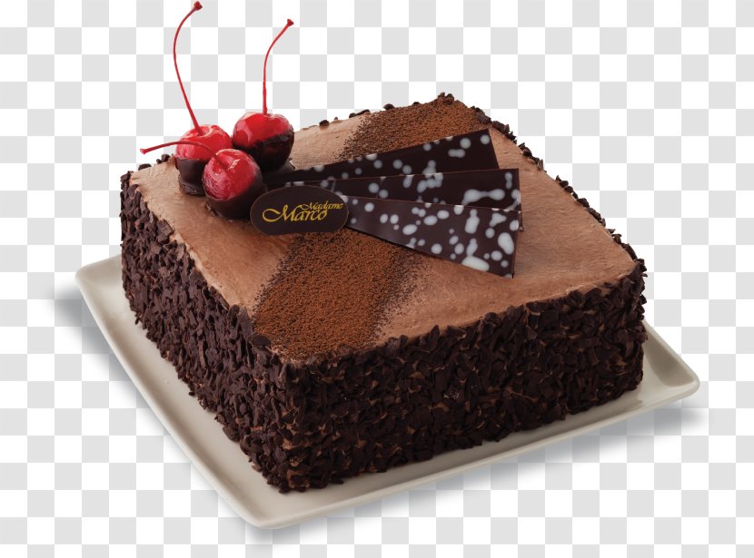 Flourless Chocolate Cake Black Forest Gateau Sachertorte Brownie - Chiffon - 10 Sale Transparent PNG