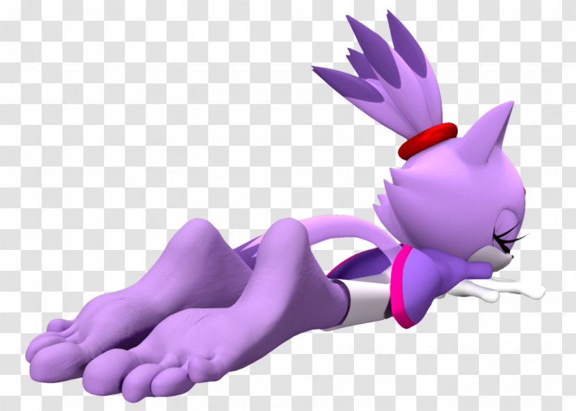 Blaze The Cat Amy Rose Foot Sonic 3D - Silhouette Transparent PNG
