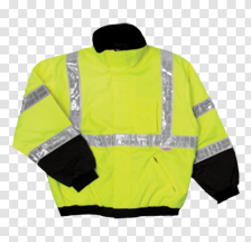 Jacket T-shirt Sleeve Outerwear Personal Protective Equipment - Yellow - Sport Coat Transparent PNG