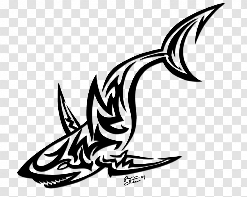 Sleeve Tattoo Shark Artist Polynesia - Bird - Tribal Transparent PNG