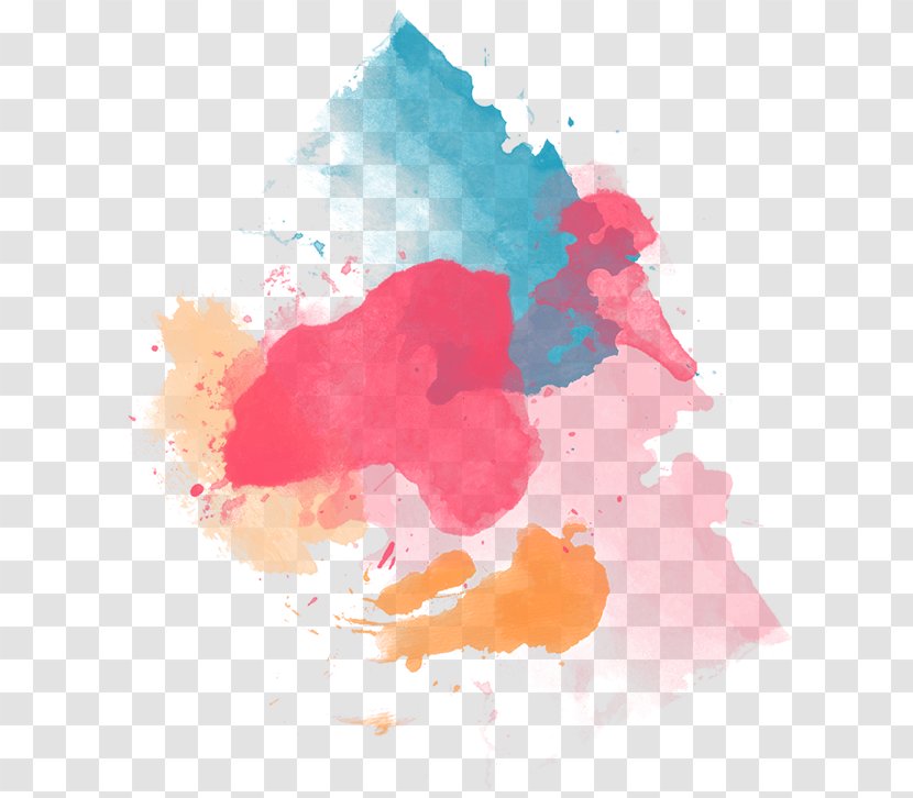 Watercolor Painting Art Graphic Design - Orange - Watercolour Splash Transparent PNG