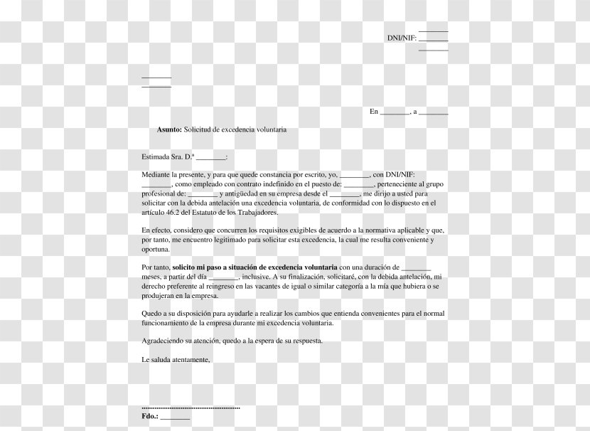 Document Letter Carta Comercial Leave Of Absence Company - Antiquity Transparent PNG
