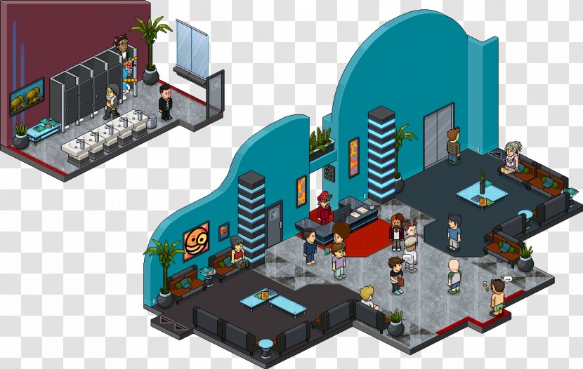 Habbo Online Chat Living Room Wegner Wishbone Chair - Play - Hotel Transparent PNG