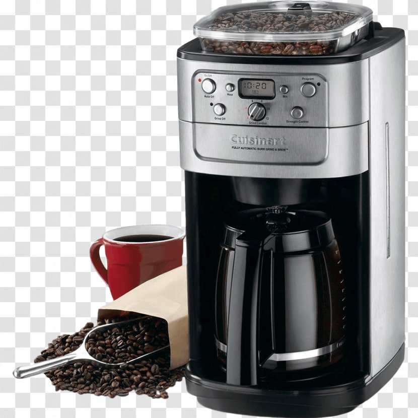 Cuisinart Coffeemaker Burr Mill Brewed Coffee Espresso Machines - Hand Grinding Transparent PNG